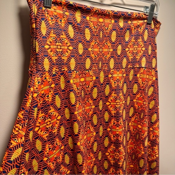 LulaRoe Maxi Long Skirt / Strapless Dress Extra Fancy w Added Glow/Texture 6-8 - Picture 9 of 16